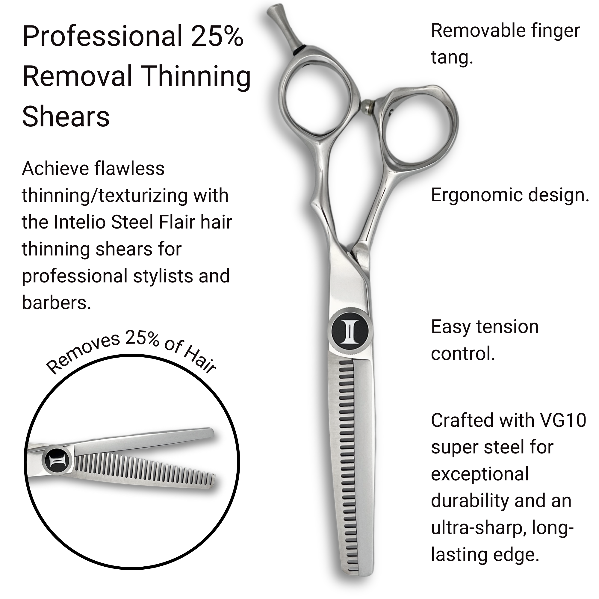 25% or 35% Hair Thinning Shears - Flair